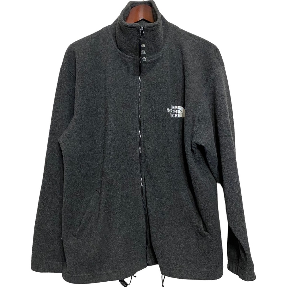 4/$24 The North Face Gray Fleece Zip Up Jacket Size Large